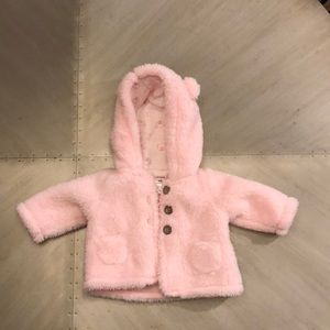 💝Newborn Baby pink Sherpa hoodie💝